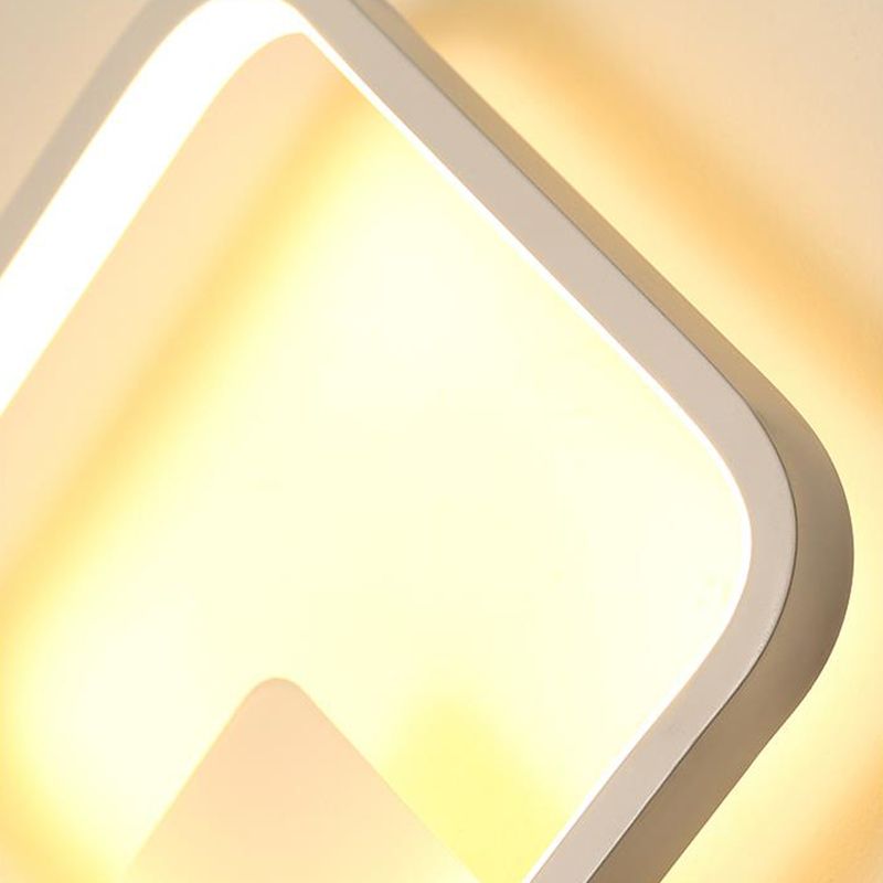 Luz de pared de metal creativa Luz de pared geométrica Moderna Placa para dormitorio