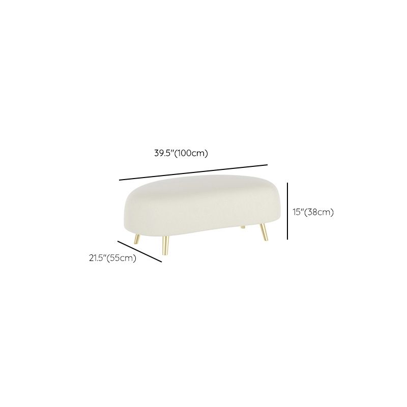 Curved Armless Sectional Sofa Faux Leather Stain-resistant Sectional