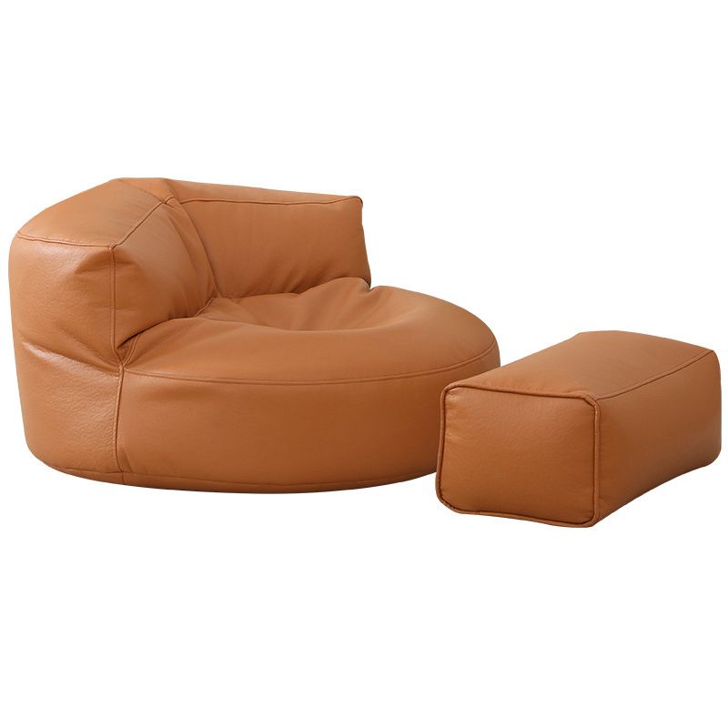 35.43" L x 39.37" W x 19.68" H Faux Leather Armless Chair for Living Room