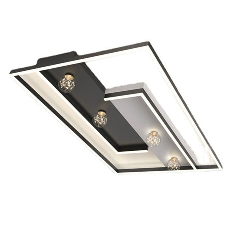 Square Flush Mount Ceiling Light Acrylic Modern Simplicity Flush Mount Ceiling Light for Living Room