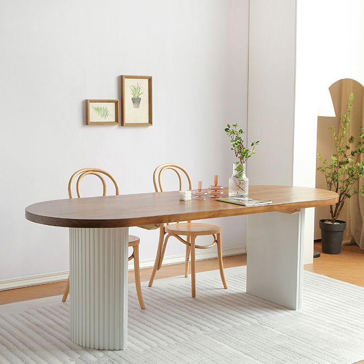 Contemporary Style Dining Table Solid Wood Dinette Table for Home Kitchen