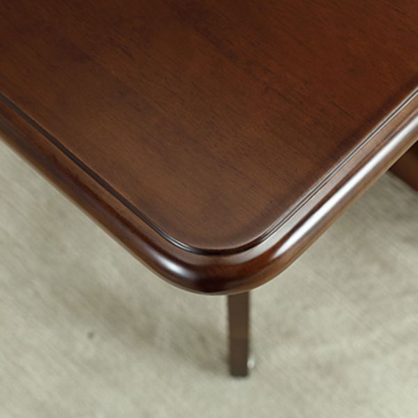 Mid-Century Folding Table Solid Wood Dining Site Table,51.2"L x 35.4"W x 29.5"H