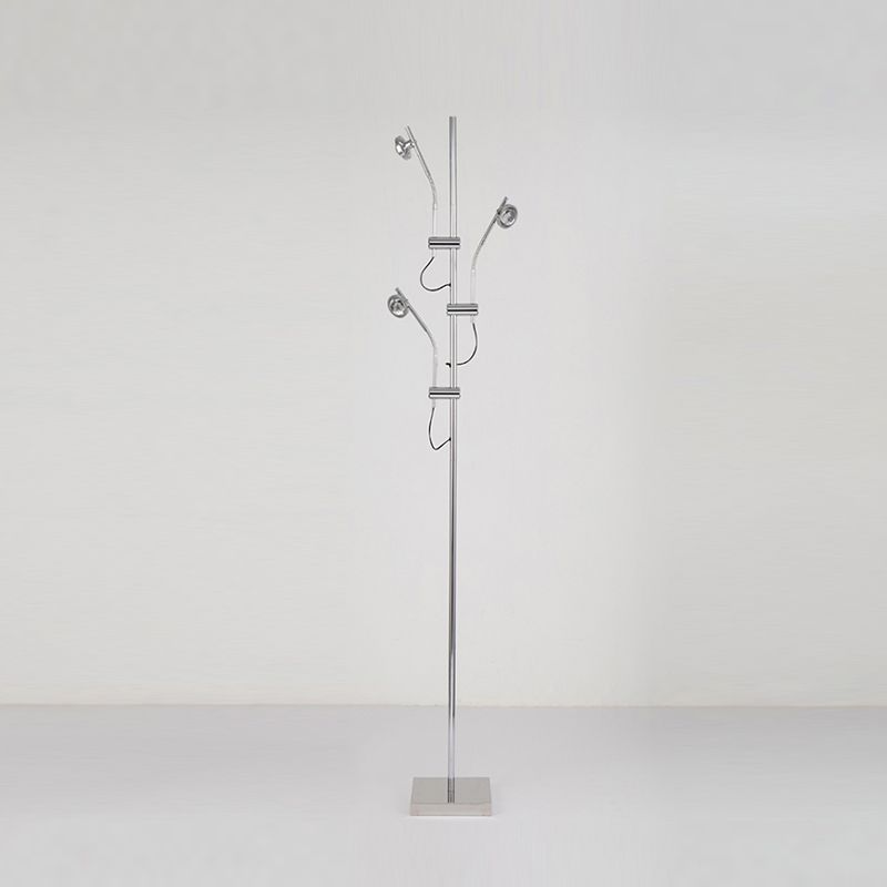 Lámpara de metal decorativo de metal decorativo de los círculos cromados para sala de estar para sala de estar
