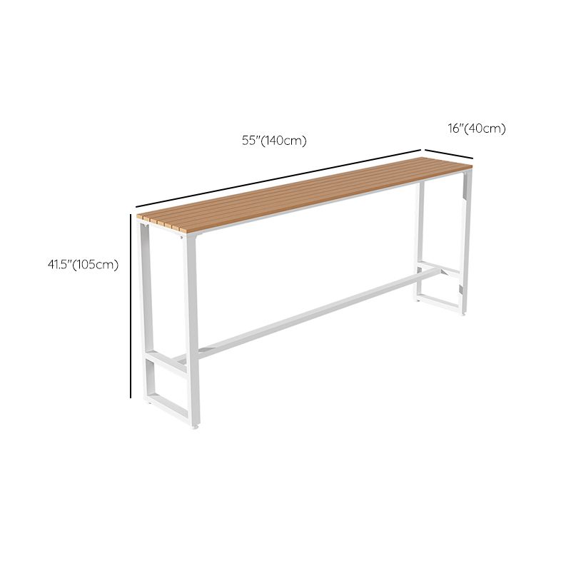 Industrial Rectangle Bar Table Set 1/5 Pieces Wood Counter Table Set