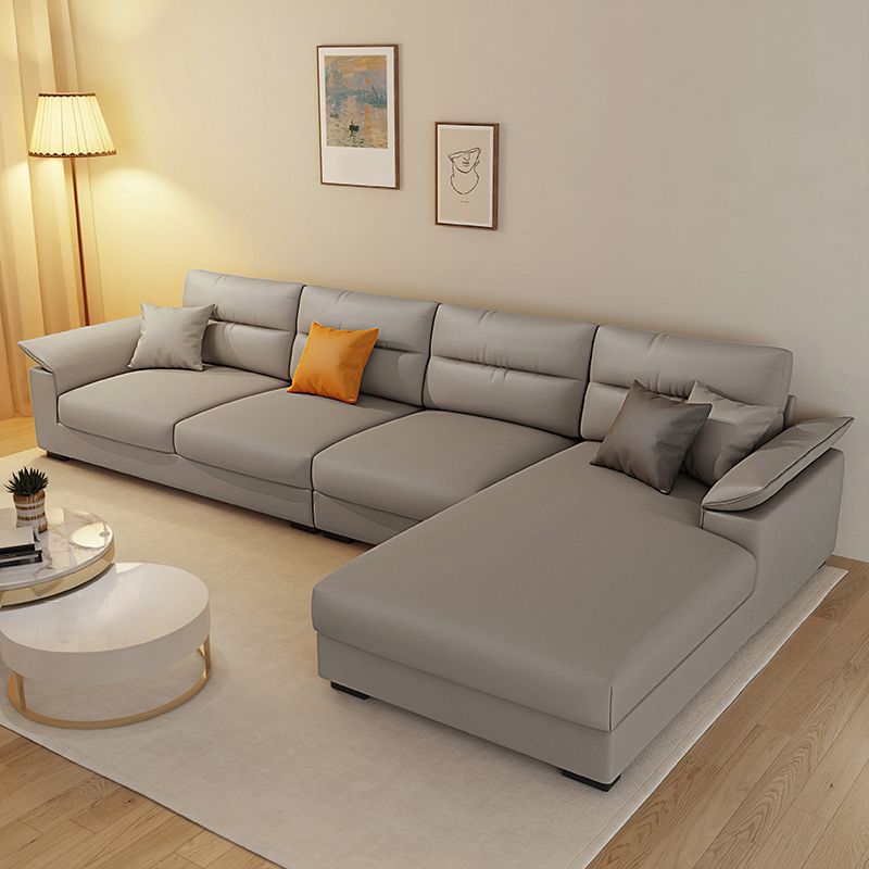 Contemporary L-Shape Sofa Furniture Sectionals for Four People