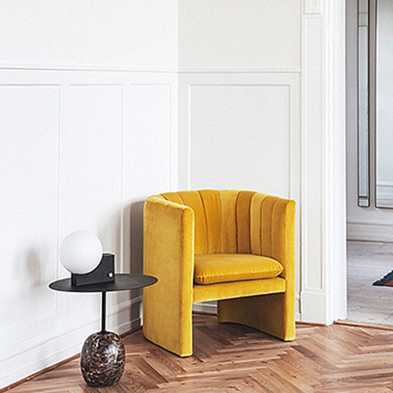 Pedestal Round Side Table Mid-Century Metal Sofa Corner Table