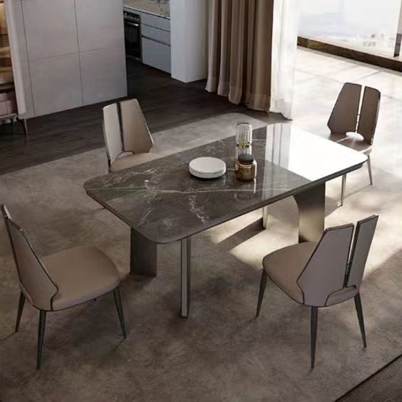 Glam Kitchen Side Chair Dining Room Open Back Dining Armless Chair