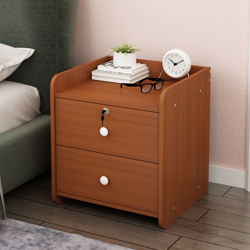 Modern Nightstand Wooden Night Table with Drawers for Bedroom