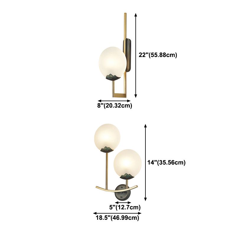 Lampada moderna del cerchio in metallo lampada a monte armato Prontone della parete in ottone per soggiorno