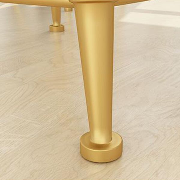 Glam 1/2/3/4/5 Pièces Ensemble de table à manger blanc-gold avec ensemble de dinette ronde en pierre