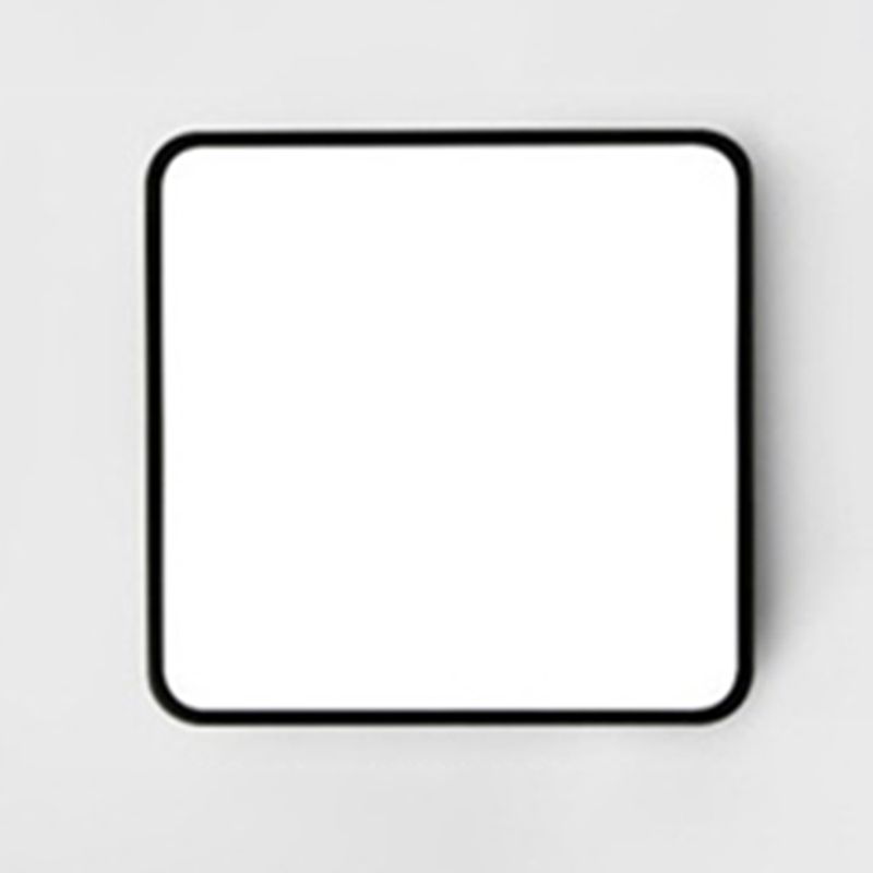 Macaron plafonnier nordique moderne minimaliste carré chambre étude salon Ultra-mince fer économie d'énergie éclairage