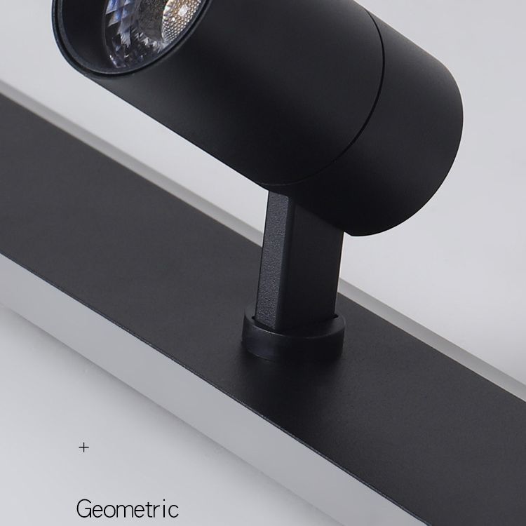 Langwerpige acryl schaduw LED-plafondlamp in moderne eenvoud Metalen lamp Semi-inbouwmontage voor commerciële ruimtes