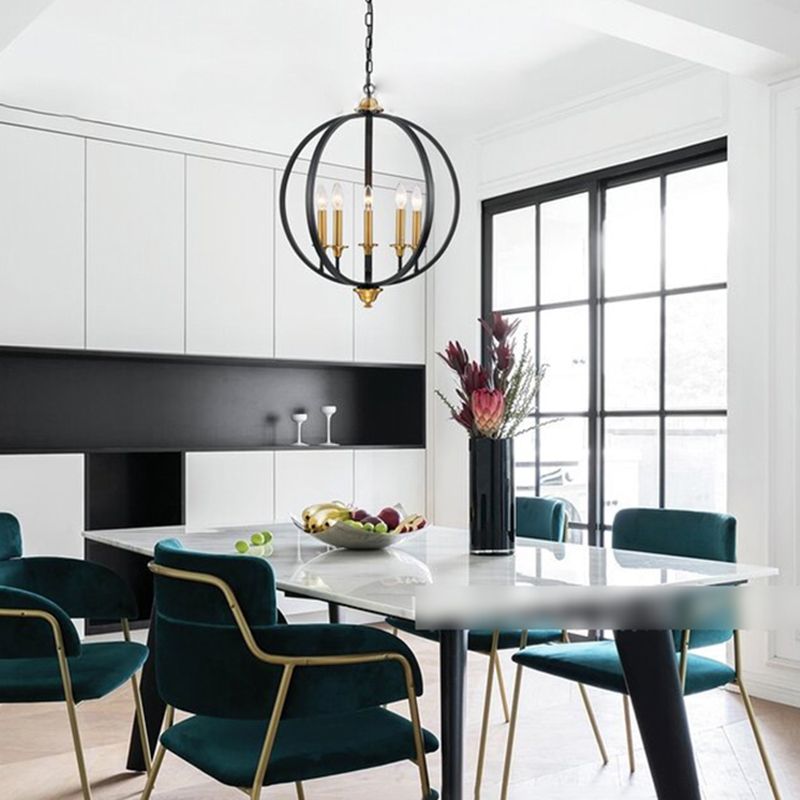 Lampada a gabbia Light Freeture Industrial Metallic Cittient Lighting for Restaurant