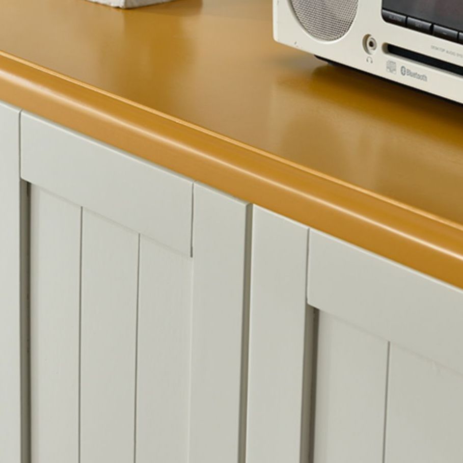 Solid Wood Kid's Wardrobe Contemporary Kids Closet with Lower Storage Drawers