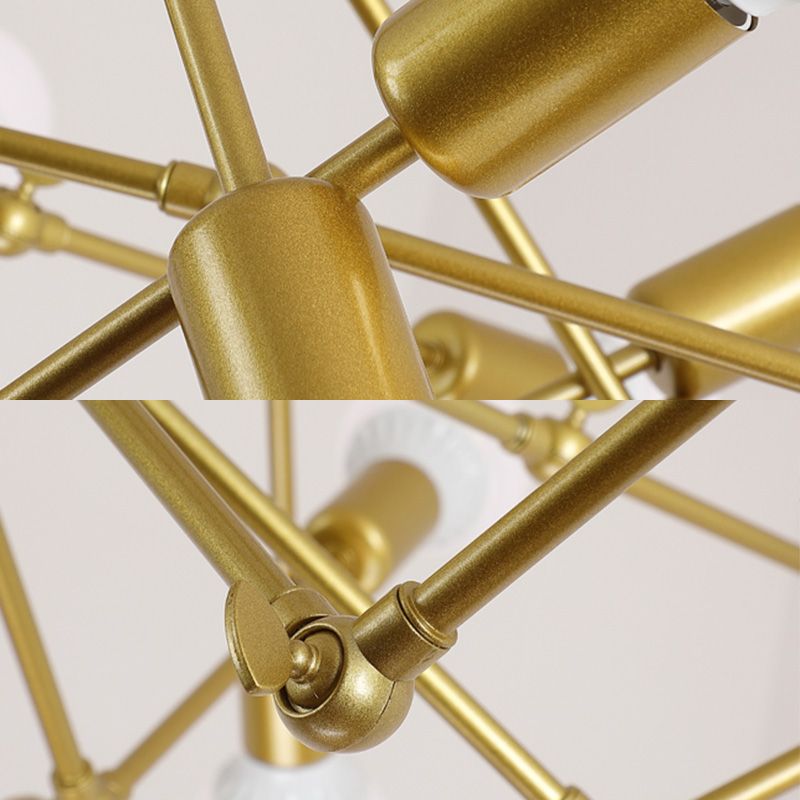 Luminaire en métal lustre lux de style loft araignées de vêtements de vêtements de plafond