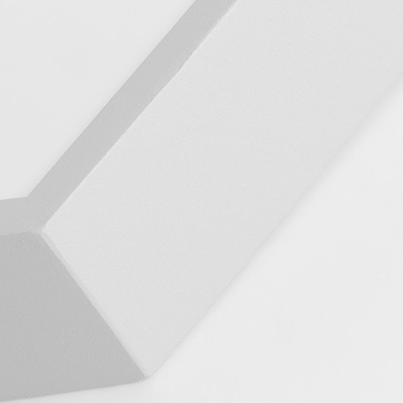 Luminaires encastrés hexagonaux de style simple et moderne en métal à 1 lumière