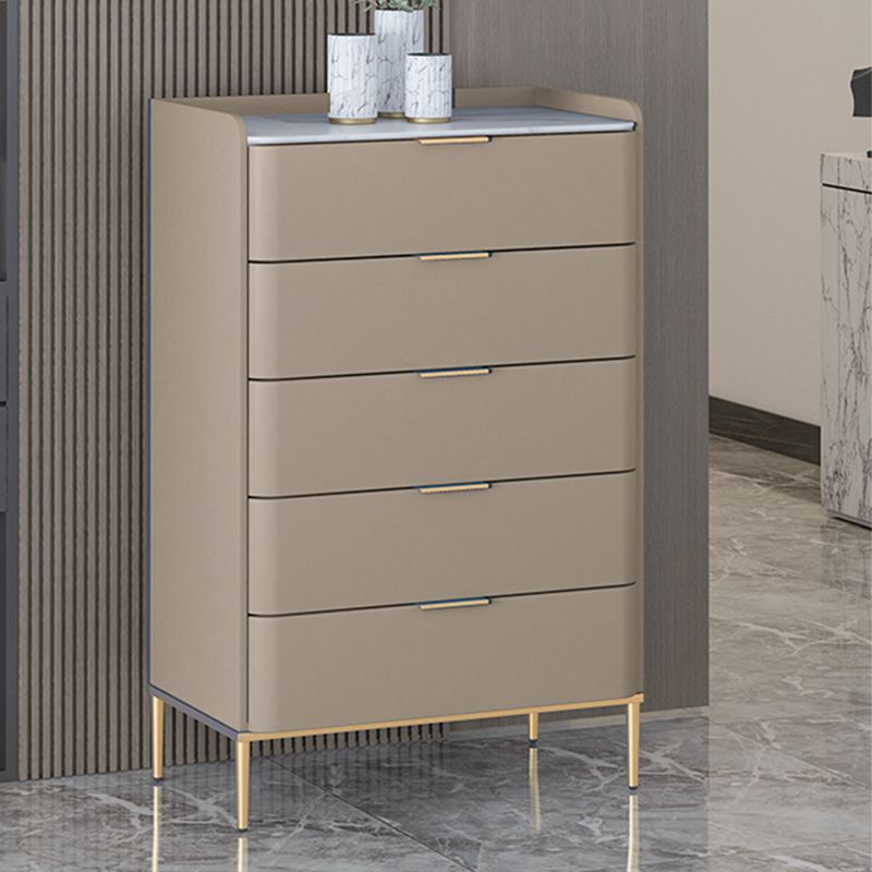 15.74" Wide Solid Wood Accent Chest with Drawers and Straight Legs Chest