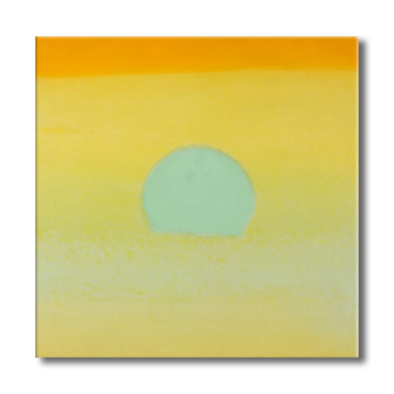 Pastel Color Sunrise Wall Decor Textured Children's Art Living Room Canvas Print