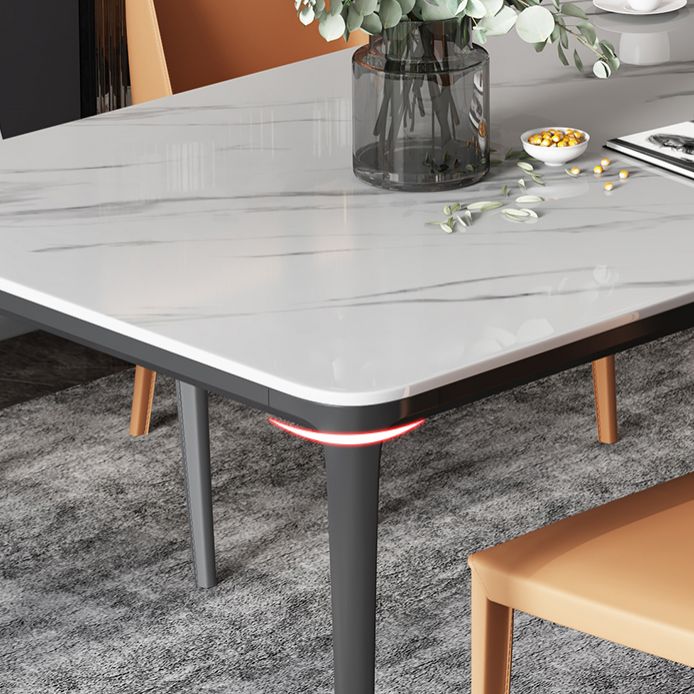 Modern Sintered Stone Rectangle Table Set 1/4/5 Pieces Dining Set
