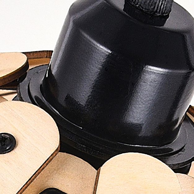 Nordic Wood Hanging Ceiling Light Modern Cone Suspension Lighting with 1 Light