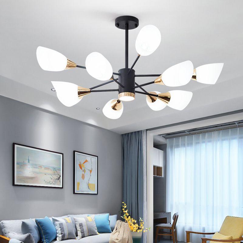 Glass Contemporary Pendant Lighting Fixtures Metal Sputnik Hanging Lights