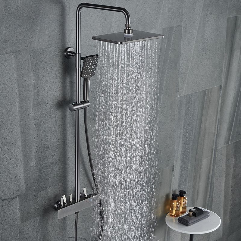 Modern Shower Trim Brass Slide Bar Included Adjustable Shower Head Shower System