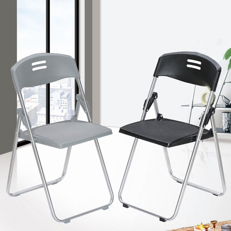 Modern Armless Upholstered Conference Chair Steel Office Chair