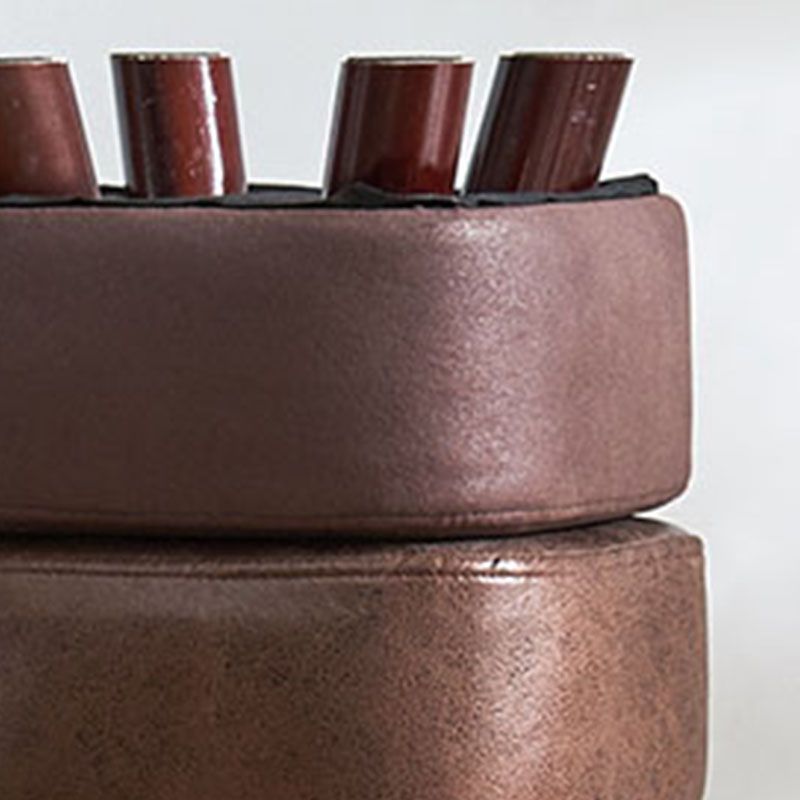 Modern Ottoman Cotton Upholstered Solid Color Square Ottoman with Legs