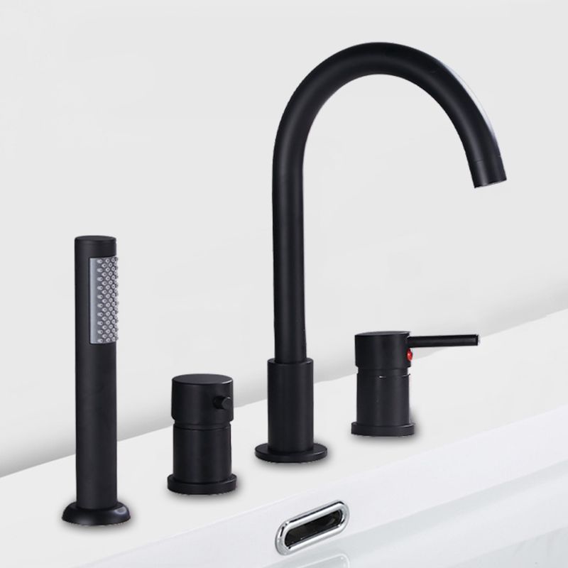 Deck Mounted Metal Roman Tub Faucet Low Arc Roman Tub Faucet Set
