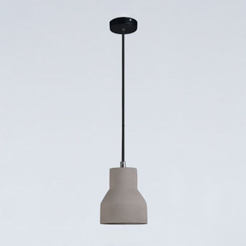 Grijs bel cement hangend lichtende Noordse stijl 1 lichte restaurant plafond hanger lamp