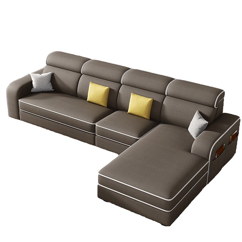 126" Square Arm Sectionals,Living Room Sectional sofa,L-Shape