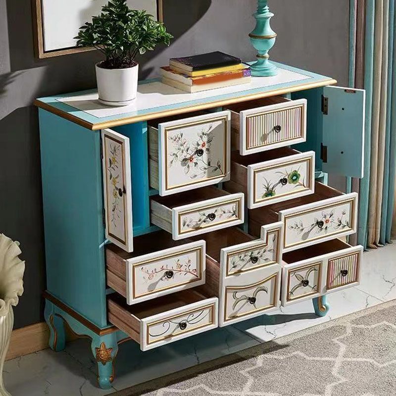 Coastal Storage Chest Manufactured Wood Dresser for Bedroom , 39.78" X 15.6" X 35.88"