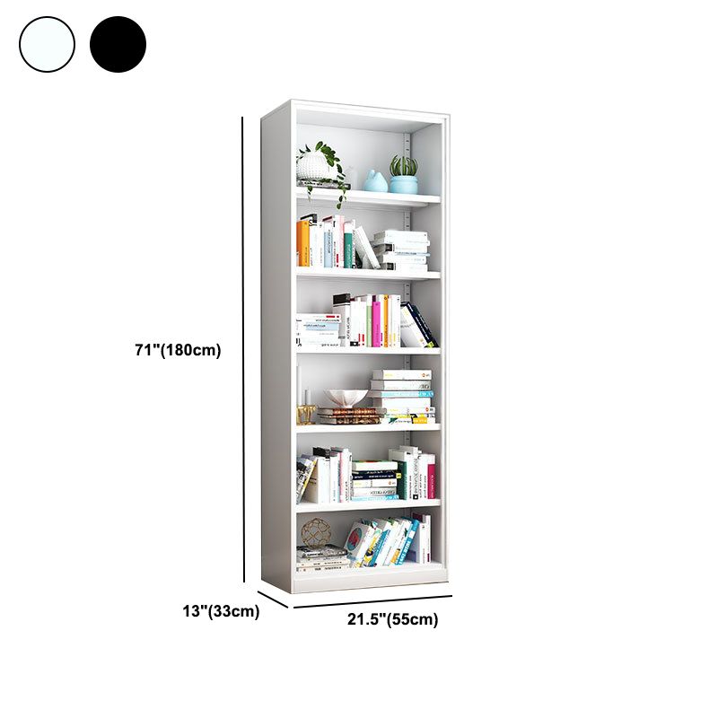 Modern Steel Bookcase Closed Back Bookshelf for Any Room, 13"W