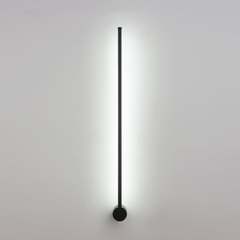 Minimalist Metal Wall Light Straight Shape LED Wall Sconce for Bedroom