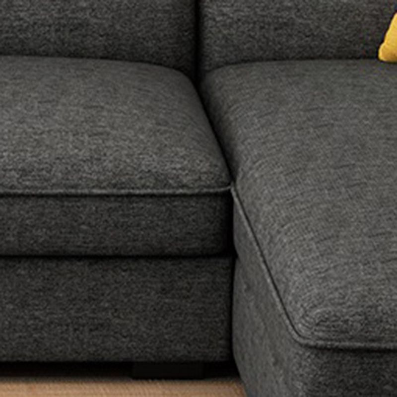 Contemporary Fabric 4-seat Sectionals 126" Pillow Top Arm Sectionals