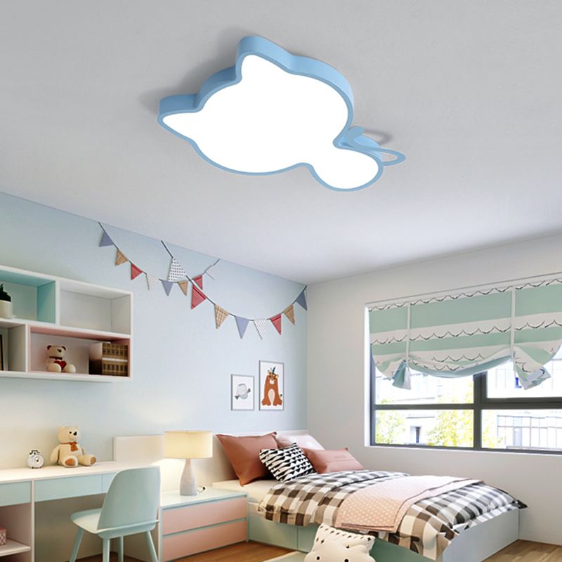 Simple Style Lovely Ceiling Lights Aluminum Kid's Room LED Flush-mount Lamp