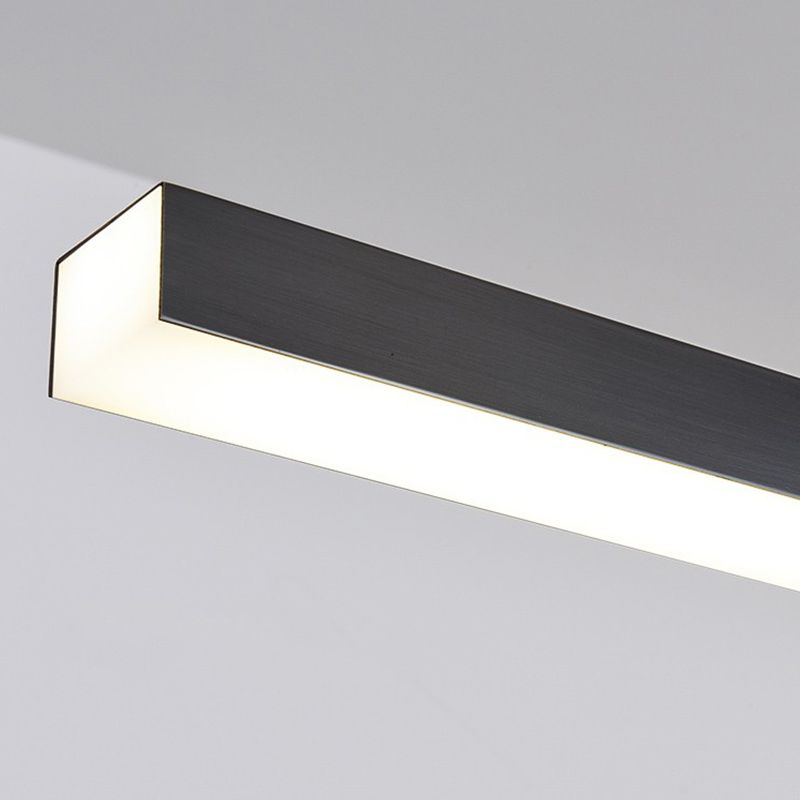 Accesorios de iluminación modernos de la isla de cobre de cobre lámpara de suspensión LED de 1 luces lineales