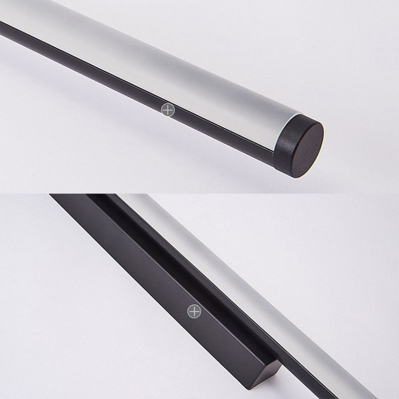 Lineare Deckenleuchte im minimalistischen Stil, LED-Beleuchtung aus Metall in Deckennähe