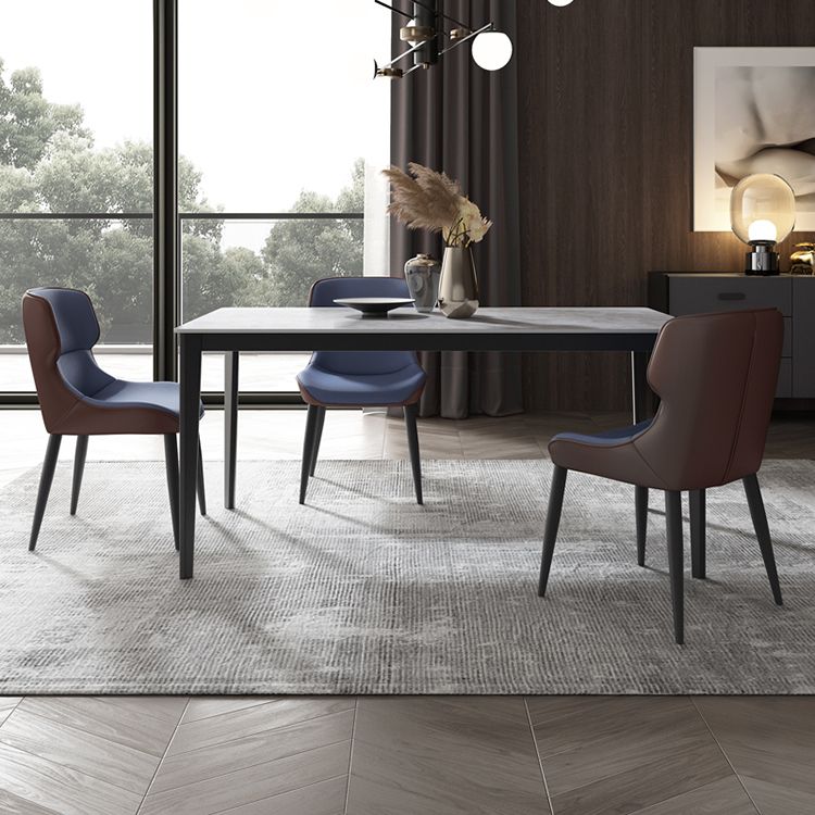 Modern 1/4/7 Pieces Dining Set Rectangle Sintered Stone Dining Table Set