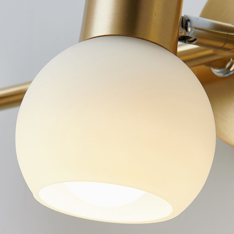 Postmodern Style Wall Sconce Gold Multi Blubs Metal Wall Mounted Lamps for Bathroom