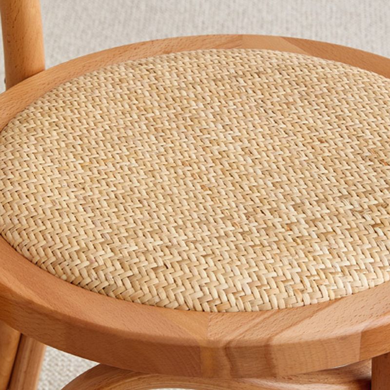 Modern Style Patio Side Chair Windsor Back Armless Dining Chair