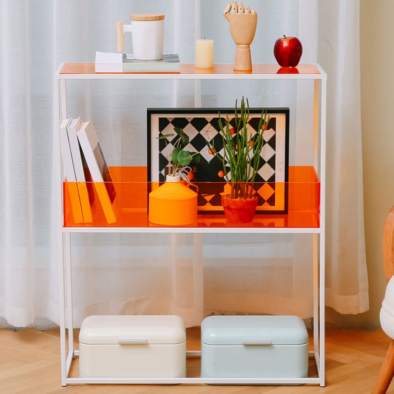 10" Wide Contemporary Shelf Bookcase Acrylic Open Back Bookcase