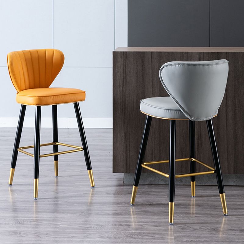 Industrial Counter Chair Low Back Counter Height Stools for Restaurant