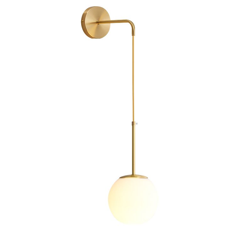 Moderne Stil Kugel Wandlampe Lichtglas 1 leichte Wand montierte Beleuchtung