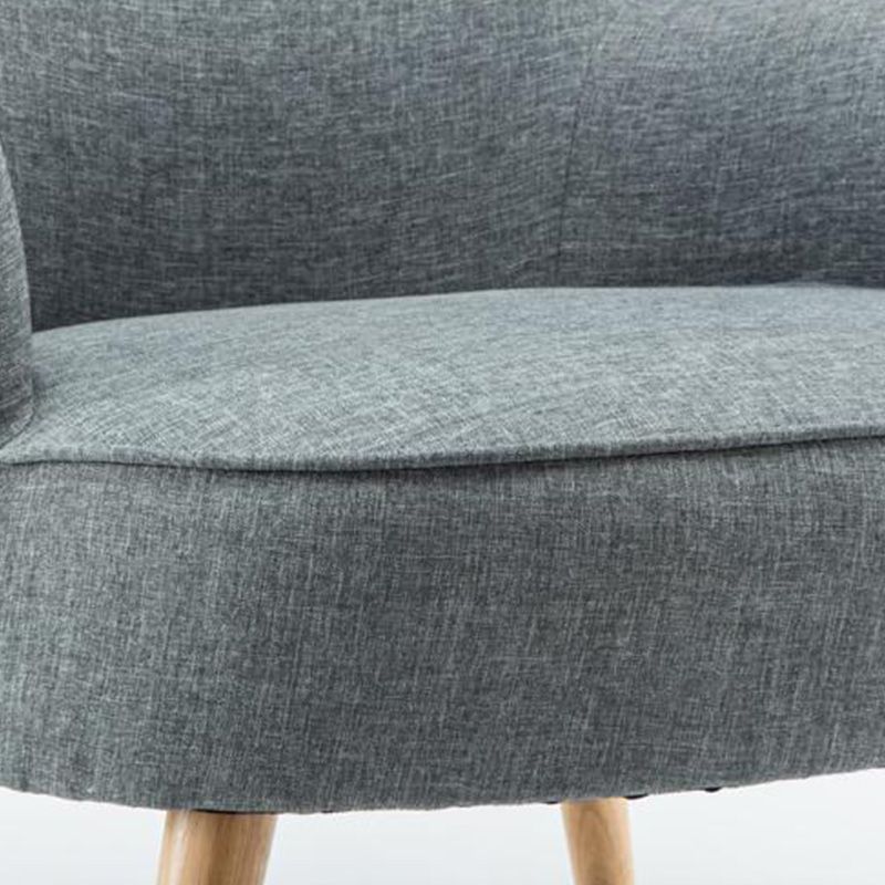 27.55"Wide*27.55"Deep Arm Chair with Square Arms, Basic Four Legs