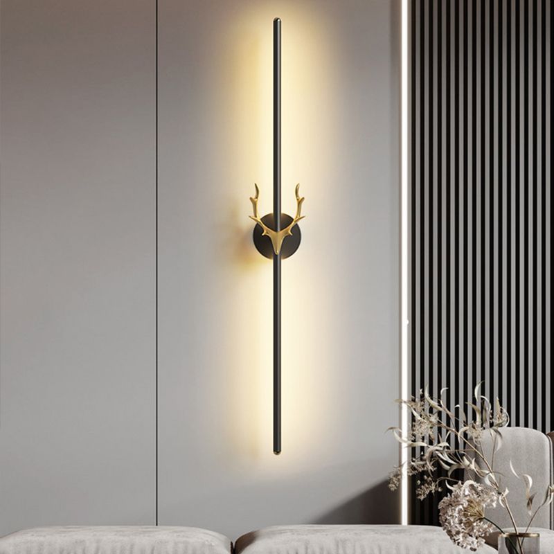Lineare Wandlampe Aluminium Einfacher Stil LED LED LIGHT WALL SCHLAFT für Wohnzimmer