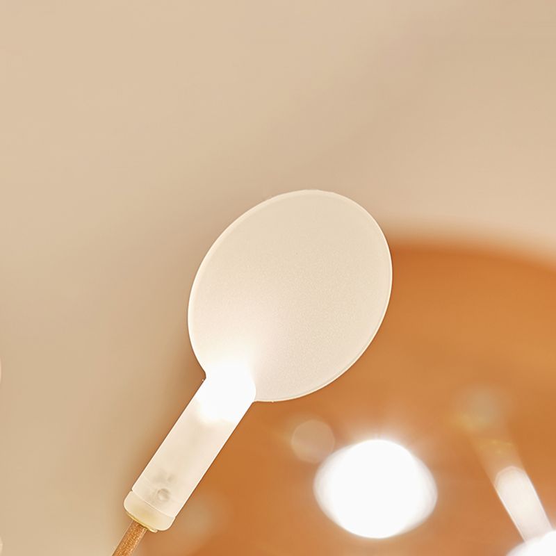 Nordic Style Chandelier Rose Gold Firefly Hanging Lamp with Acrylic Shade for Living Room