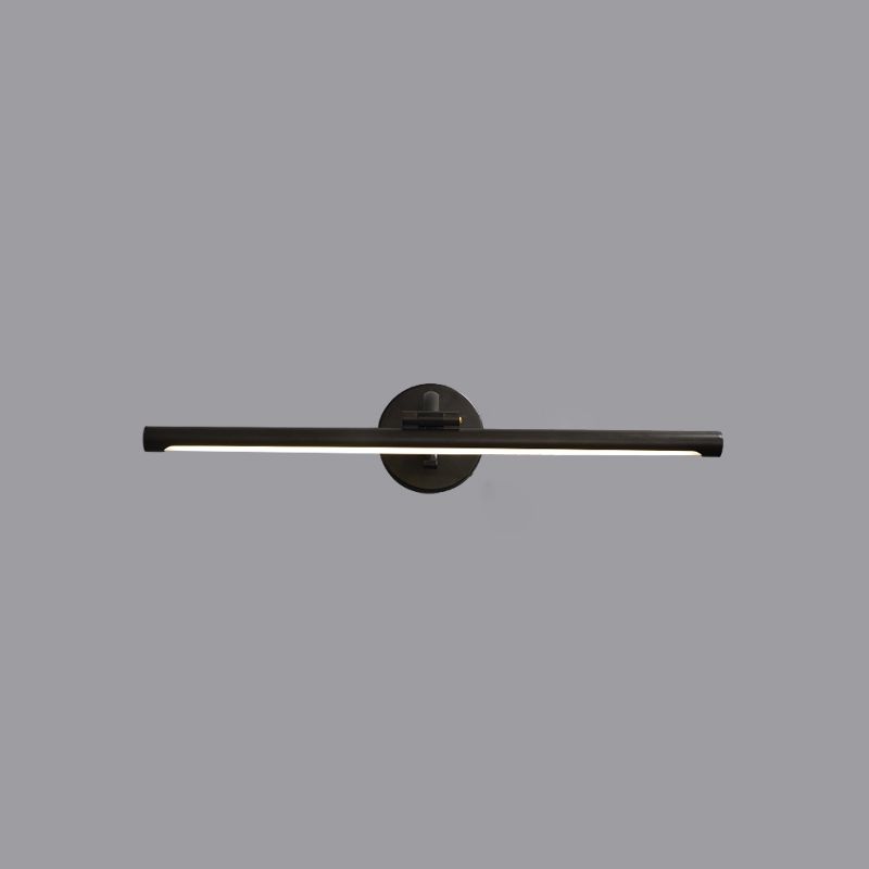 Lampada vanità vanità in rame in stile nordico con tonalità acrilica per camera da letto