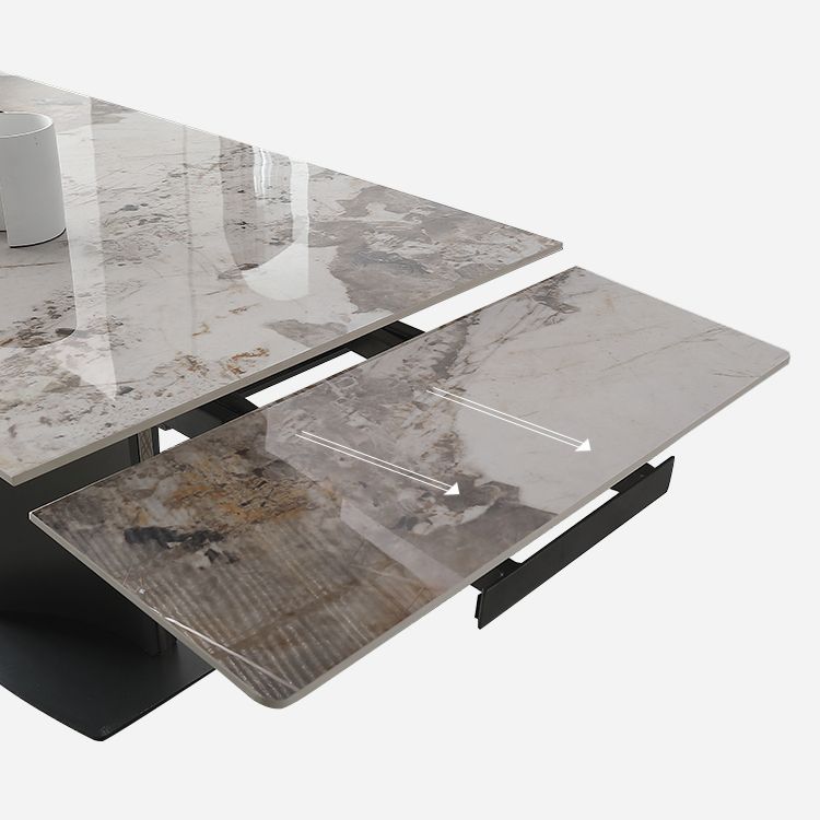 Modern Expandable Dining Table Furniture 1/2/5/6/7 Pieces Home Dining Room Set
