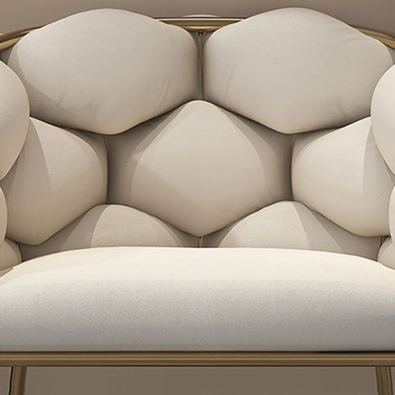 Nordic Style Upholstered Armless Dining Chairs Solid Back Chair for Home